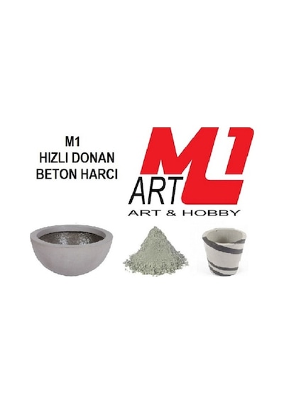M1 Art Hızlı Donan Beton Harcı Gri 1 Kg