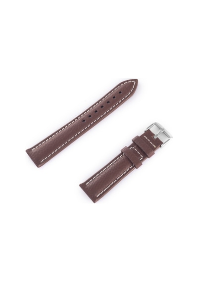 Saatse 22mm Kahverengi Taba Floter Hakiki Deri Saat Kordon