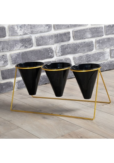Fullreyon Vıpclass 3 Saksılı Metal Çiçek Standı - Saksılar Dahil - Vgs Diğer