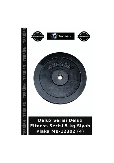 Delux Serisi Delux Fitness Serisi 5 Kg Siyah Plaka Mb-12302 4