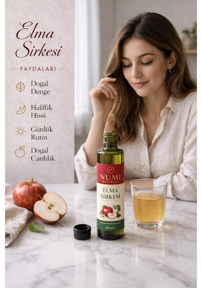 Elma Sirkesi Geleneksel Fermantasyon Katkısız 250 Ml