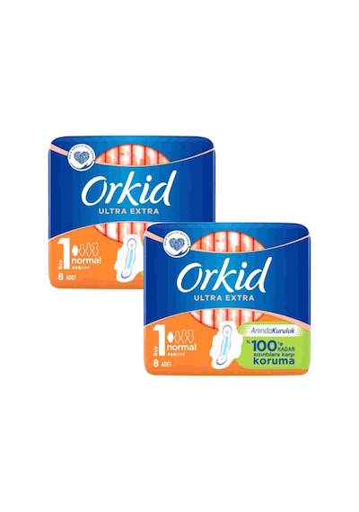 Orkid Ultra Extra Hijyenik Ped Normal 2 x 8'li