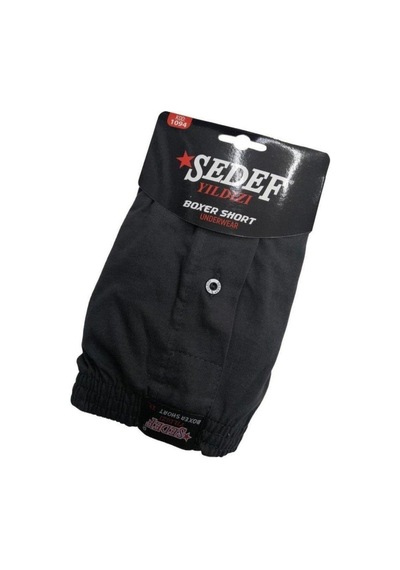 Sedef Yıldızı Erkek Düğmeli Penye Boxer 1094 3 Adet