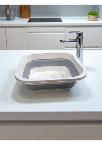 Katlanabilir Akordiyon Süzgeç 37.5cm X 30.5cm Plastik Diğer