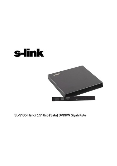 S-Link Sl-S105 Harici Usb Sata Dvdrw Siyah Kutu