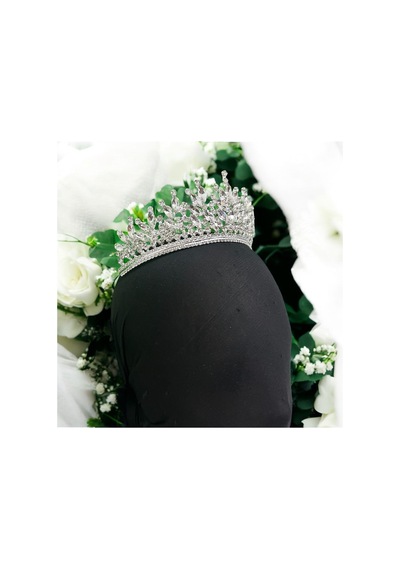 Kristal Taşlı Gelin Tacı Beyaz - 581008702 Beyaz