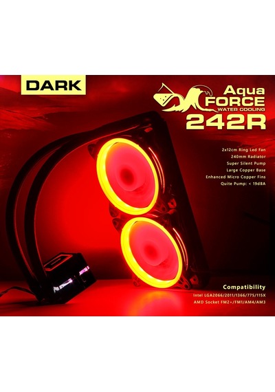 Dark Aquaforce DKCCW242R Amd/ıntel Tüm Soket Sıvı Soğutma