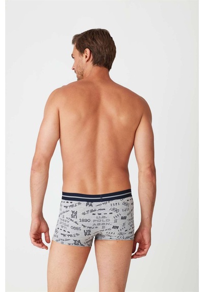 U.s. Polo Assn. Erkek Lacivert - Gri Melanj 2 Li Boxer Lacivert