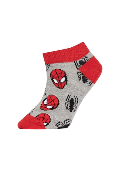 DeFacto Erkek Çocuk Marvel Spiderman 3'lü Pamuklu Patik Çorap - Z9030A6NSKR1