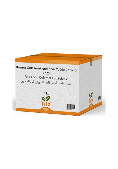 Kırmızı Gıda Renklendiricisi Toz Yağda Çözünür E124 5 Kg
