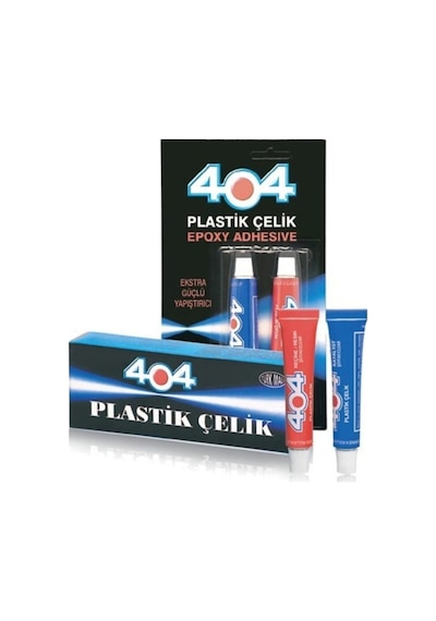 404 Plastik Çelik Epoksi Yapıştırıcı Çift Karışımlı 41 Gr Ikiz  Tü