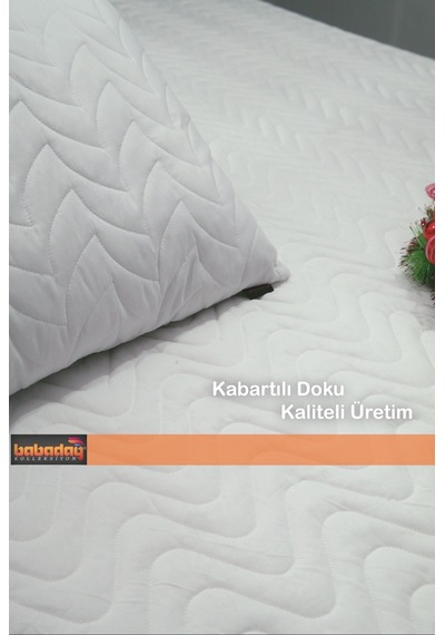 %100 Sıvı Geçirmez 100x200 180gr dolgulu pofuduk Yatak Alezi