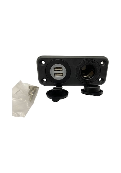 12V-24V TELEFON ŞARJ CİHAZI (ÇAKMAK GİRİŞLİ) (2 X USB GİRİŞLİ) Sİ
