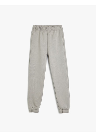 Koton Beli Lastikli Basic Jogger Eşofman Altı Gri 5wkg40329ak Gri