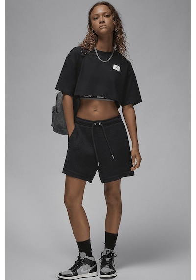 Nike Air Jordan Loose Fit Women's Knit Shorts Kadın Bol Kesim Örgü Şort Siyah Siyah