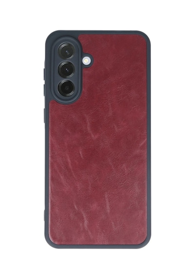 Samsung Galaxy Uyumlu A15 4g Kılıf Aras Deri Kapak - Bordo Bz8683140836917