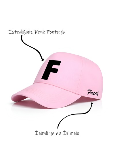 Ogc F Harfi Unisex Şapka Pembe