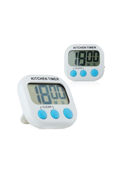 2'li Dijital Mutfak Timer Geri Sayım Saati Kuechenwecker Kısa Zaman Ölçücü Kitchen Manyetik Kro