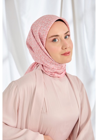 Silk Home Twill İpek Eşarp Mini Bouquet Pembe