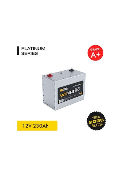 Werer Energy 12V 230Ah LiFePO4 Platinum Series Bluetooth'lu Lityum Demir Fosfat Akü