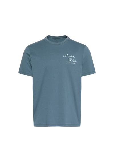 Calvin Klein Ss 30s Eu Ck Trvl Lı, Ceg Mavi Erkek T-shirt