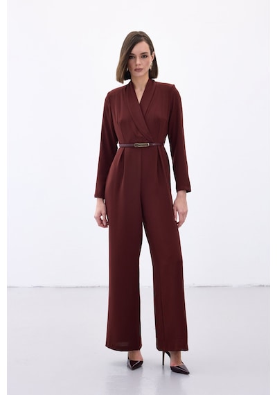 Sateen Kemerli Salaş Tulum - Bordo-136566 Bordo