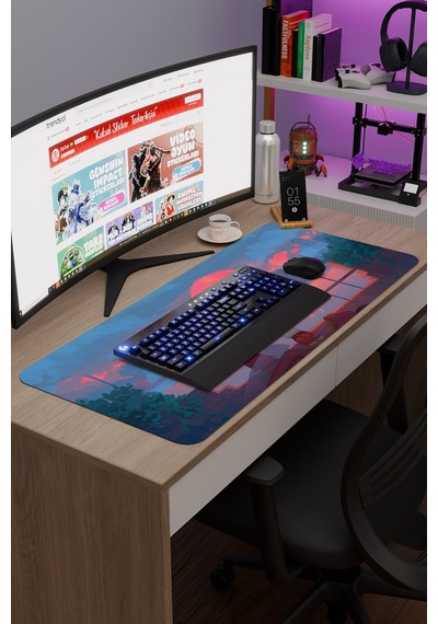Akira Anime V2 - 90x40 Xxl Gaming Kauçuk Kaymaz Taban Mouse Pad Fare Altlığı