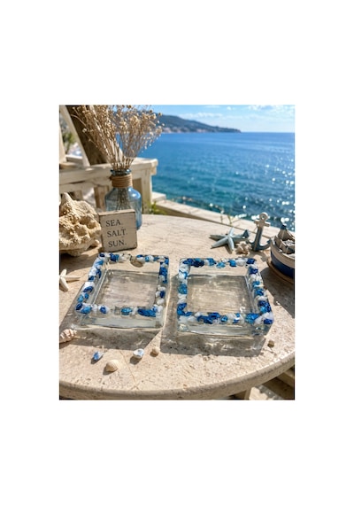 2 Adet Küllük, Kül Tablası Deniz Temalı İstiridye Taşlı Deniz Yıldızı 9,5x9,5 Cm Kare Model / Hediyelik, Dekoratif Şık Sunum 2 Adet Küllük, Kül Tablası Deniz Temalı İstiridye Taşlı Deniz Yıldızı 9,5x9,5 Cm Kare Model / Hediyelik, Dekoratif Şık Sunum