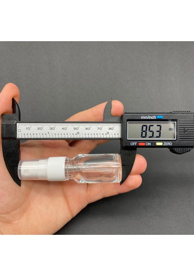 10 Ml Şeffaf Cam Şişe Beyaz Spreyli , 10cc Şeffaf Spreyli Boş Şişe X 6 Adet