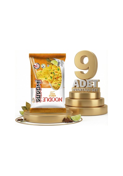 Dudomi Kore Usulü Köri Çeşnili Noodle 9x70 Gr
