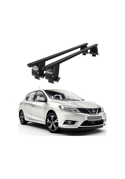 Royal Nissan Pulsar 2014 Ve Sonrası Uyumlu Siyah Kilitli Ara Atkı Port Bagaj Tavan Barı