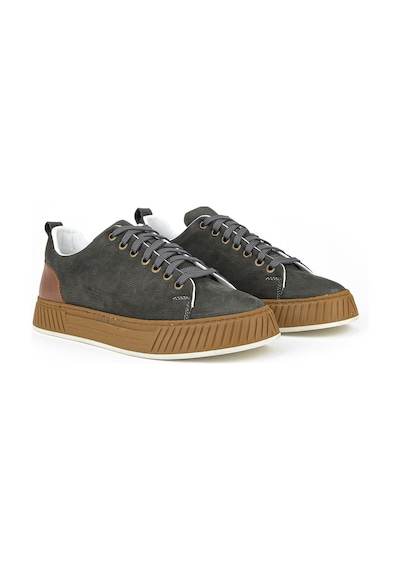 Ziya Erkek Hakiki Deri Günlük Sneaker 161983z8702 Gri 161983z8702 011 40