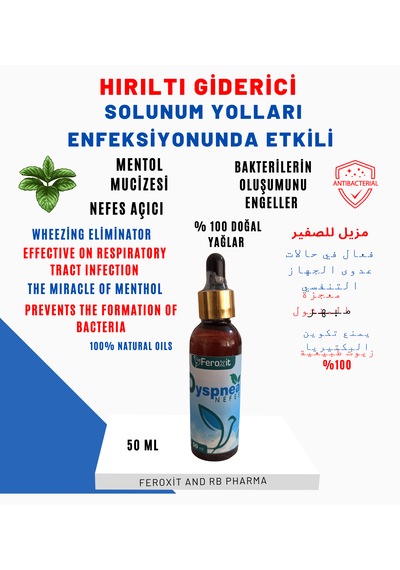 Feroxit Hırıltı Giderici Nefes Açıcı Tüm Kuş Türleri 50 ML