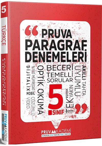 5.sınıf Pruva Paragraf Soru Bankası +paragraf Denemeleri Hediyeli
