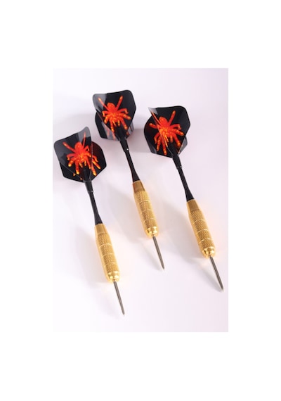 Delta 20 Gr. Dart Oku 3 Lü Set - Çelik Uç + Pirinç Gövde + Renkli Kanat - Dart Oku Seti