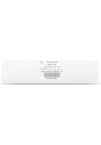 Non Steril 8 Kat Spanç 7.5 CM x 7.5 CM 100 Adet