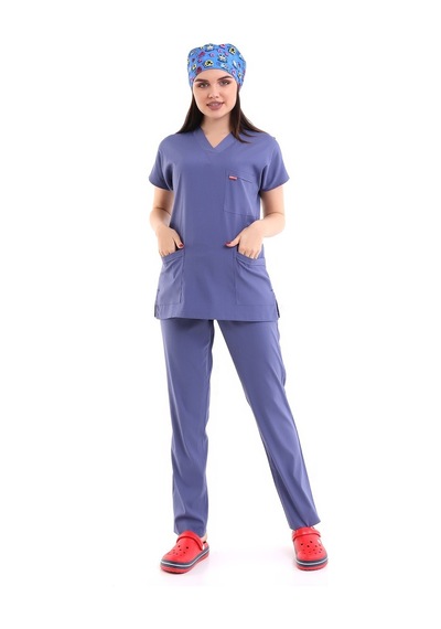 Bflex Soft Yarasa Kol Takım - 6432 İndigo Mavi-5848-6432 İndigo Mavi