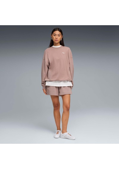 Puma Wardrobe Essentıals Kadın Geniş Kesim Sweatshırt 636035 98 Bej