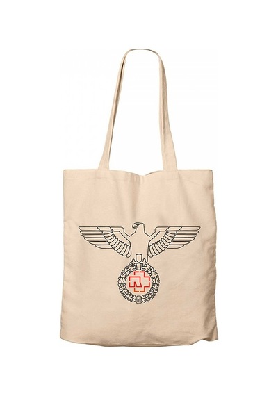 Rammstein Eagle Krem Kanvas Bez Çanta Krem