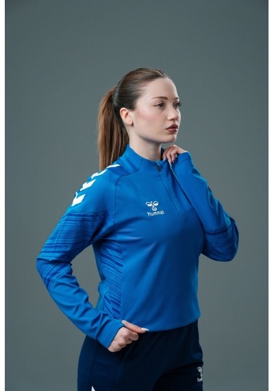 Hummel Line Antrenman Eşofman Üstü Sax Mavi