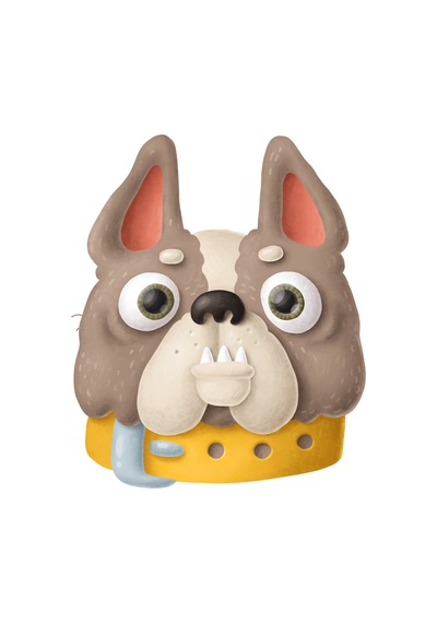 Paybuy Sarı Tasmalı Bulldog Severler Baskılı Çocuk Tişört Siyah