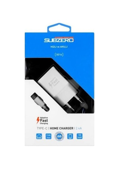 Subzero Sg16 Type-C Hızlı Şarj Fast Charger Aleti Cihazı 2.4A