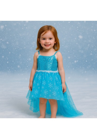 Parti Selesi Karlar Ülkesi Frozen Elsa Kostüm Mavi Ön Kısa Arka Uzun Elbise Kız Çocuk Kıyafet Mavi Parti Selesi Karlar Ülkesi Frozen Elsa Kostüm Mavi Ön Kısa Arka Uzun Elbise Kız Çocuk Kıyafet Mavi