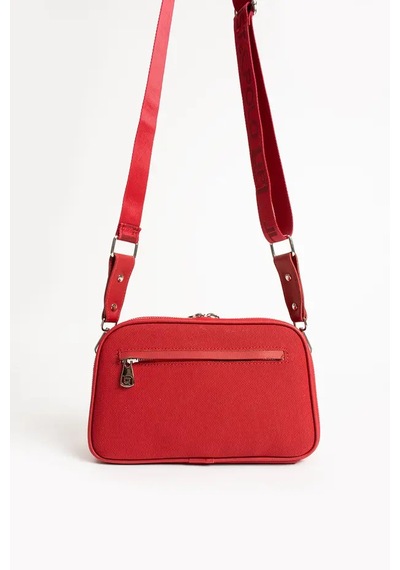 Just Polo Kadın Günlük Kullanıma Uygun Lakoste Ayarlanabilir Askılı Lüks Omuz Çantası Shoulder Bag Kırmızı