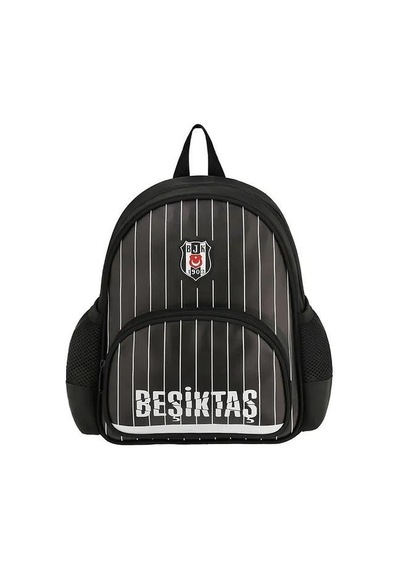 Beşiktaş Anaokul Sırt Çantası Beşiktaş İnce Çubuk Desenli Suni Deri 253537 Desenli