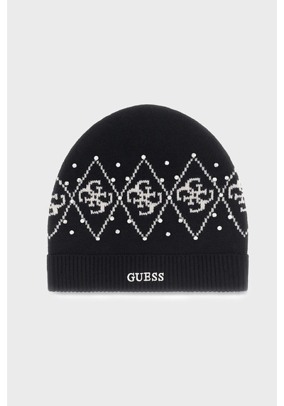 Guess Lily 4g Logolu Bere V6bz09z1747 Kadın Bere V6bz09 Z1747 Jblk Siyah