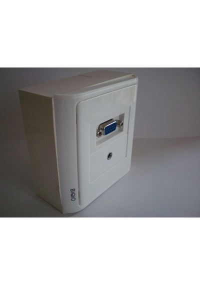 Duvar Prizi - Sıva Üstü - Vga - 3.5 Mm Stereo Ses