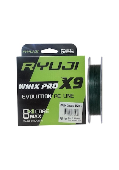 Ryuji Winx Pro X9 150mt 0.12mm İp Misina Koyu Yeşil