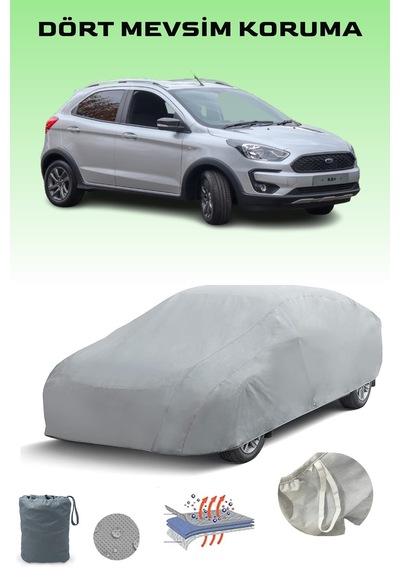 Gri Ford Ka+ Active Araba Brandası, Oto Örtüsü, Araba Çadırı Gri