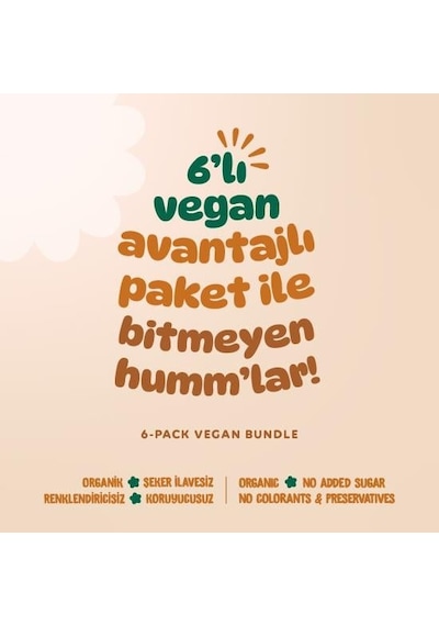 Organik Glutensiz Vegan Mangolu Mini Küpler Atıştırmalık Paketi - 6 Adet 180 G